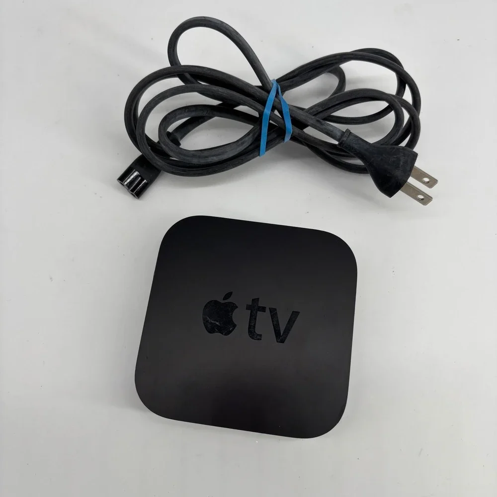 Apple TV‎ 3rd Generation A1469 Black HD Media Streamer & Power Cable untested